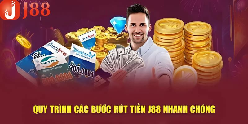 Quy trình rút tiền tại J88 rất đơn giản, nhanh chóng